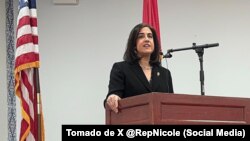 La representante estadounidense de origen cubano Nikole Malliotakis. 