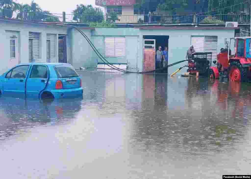 Inundaciones este fin de semana en Sagua la Grande, Villa Clara.