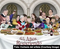 "La última cena", obra del artista cubano Alejandro Daniel García